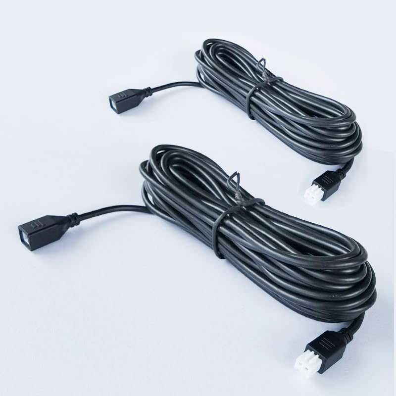 ELSNU 2 Pcs Parking Sensors Extension Cord Parktronic Backup Radar 2 Pin Cable Line Kit for Car Auto Vehicle - Image 1